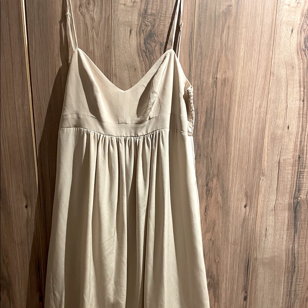 Amanda Uprichard Maxi Silky Dress Blush M
